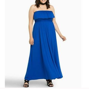 Torrid ruffled maxi dress / Swimsuit cover